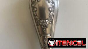 Sello de plata para lacre, muy antiguo