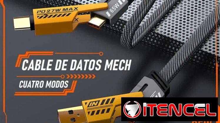 Cable 4 en 1/ iPhone iPad Android micro USB USB tipo C — foto 1