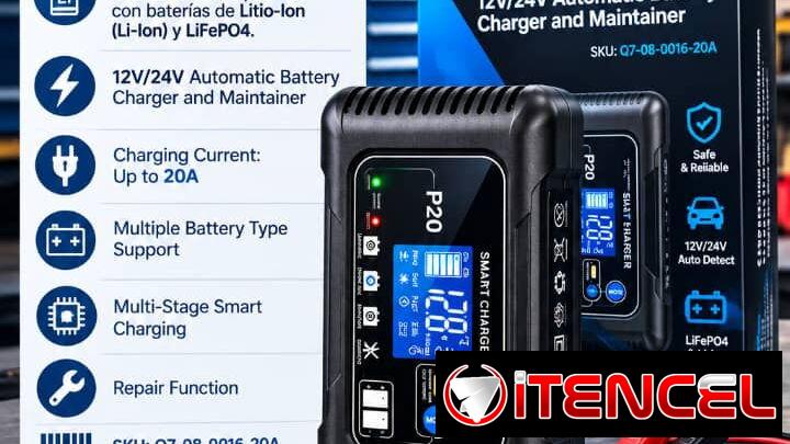 Cargador de 12volt 20amp