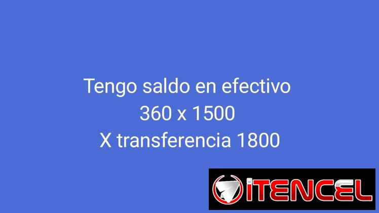 Saldo disponible 1500cup o 2 Usd