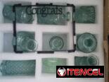 Set de 22 floreros de vidrio KAMJUNTAR estilo vintage para eventos y decoración