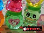 Slime con envase de osito y corazón, varios colores (JUGUETE)