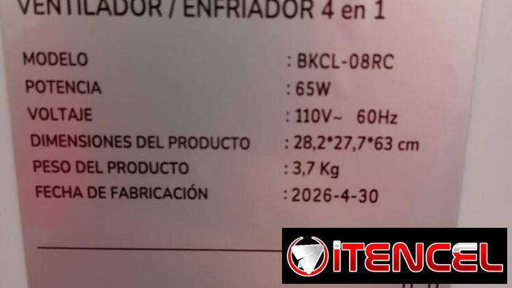 Ventilador aire frío