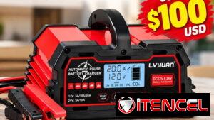 Cargador Inteligente marca LVYUAN BC-200 PRO ⚡ 12V / 24V ⚡ Función de reparación de baterías
