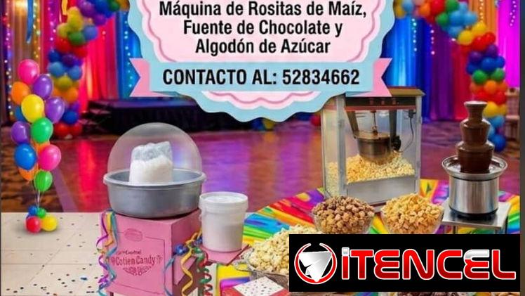Renta de máquinas para eventos