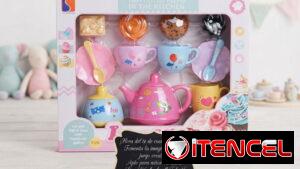 Juego de Teteras, Tazitas y Dulces para Niñas