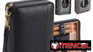 Humidor de mano negro