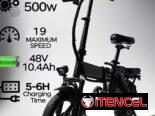 Bicicleta eléctrica plegable ligera de 14 pulgadas
