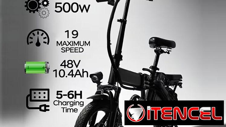 Bicicleta eléctrica plegable ligera de 14 pulgadas