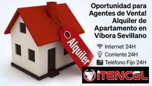 Alquiler de apartamento con electricidad e internet 24H (Ideal para agentes de ventas)