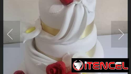 CAKES PARA BODAS PRECIOSOS CAKES DE MERENGUE Y DE FONDANT CON FLORES COMESTIBLES — foto 1