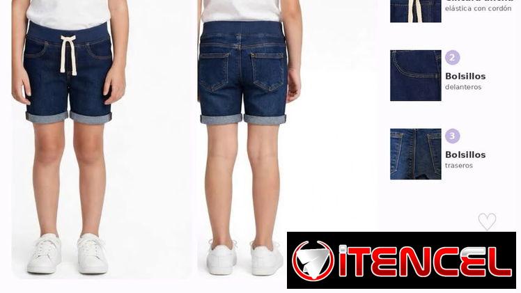 Shorts de mezclilla talla 8