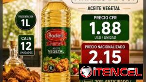 🔥 ACEITE VEGETAL BADELLI 1L 🔥