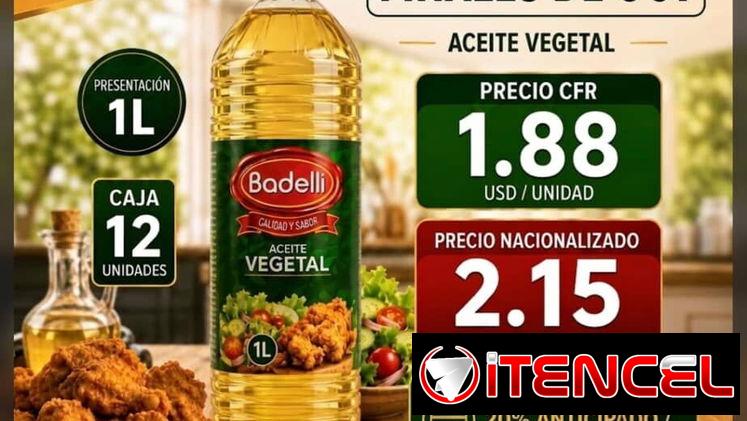 🔥 ACEITE VEGETAL BADELLI 1L 🔥