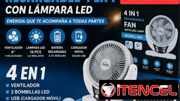 Ventiladores recargables x cantidad y x unidad