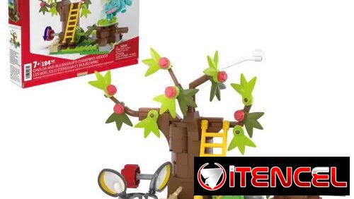 Mattel MEGA Pokémon HTH69 Emolga And Bulbasaur s Charming Woods 194 Pcs