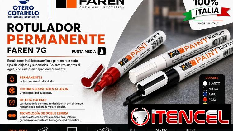 ROTULADOR PLUMONES PERMANENTE ACRILICO FAREN 7G