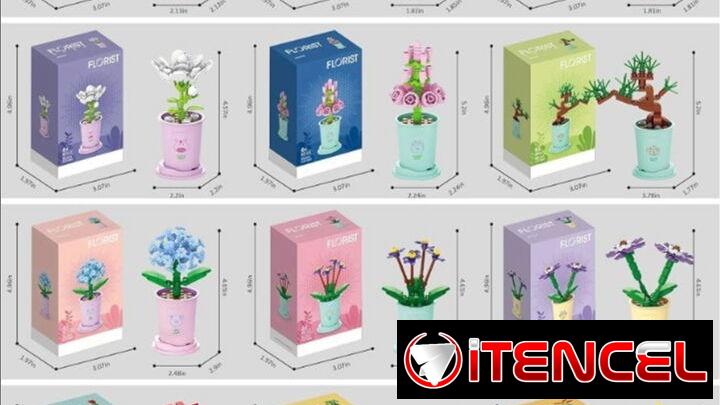 Legos Maceta de flores, varios diseños para divertirte armando, decorar o regalar — foto 2