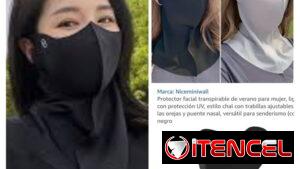 Mascaras para cubrir el rostro del sol y del frio de tela de licra