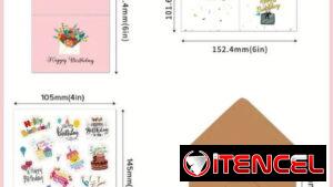 Tarjetas de cumpleaños con sobres y pegatina | Accesorios | Nuevo | Garantía 5 | videojuegoshabana.com