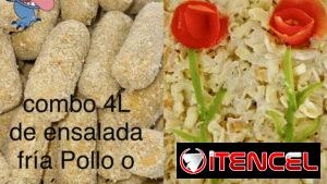 Ensalda fría y croquetas