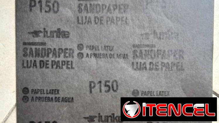 Pliegos de lija de agua (para metal) granos 150 y 320