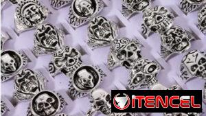 Anillos de acero quirúrgico de varios diseños 500mn cada uno La habana 58079519