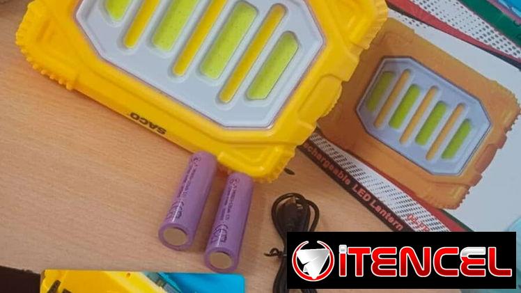 Lámparas recargables con panel solar y linterna