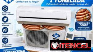 ✨Split 1t marca well  • Factura a nombre del cliente  • Garantía de 1 mes • Domicilio Incluido  Precio: 295 usd Llamar a