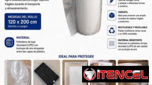 Rollo nailon poli burbuja para embalajes