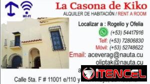 LA CASONA DE KIKO en Playa, está ubicada en una zona residencial, tranquila y segura. Tenemos paneles solares