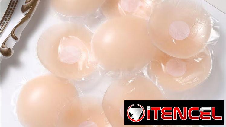 Par de pezoneras de silicona reutilizables.
