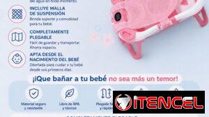 Bañera / palangana plegable para bebés. Envios en la habana