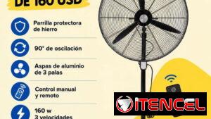 Ventilador industrial marca Royal. Super potencia 160W⚡ Factura y garantía de 3 meses