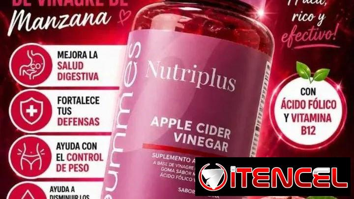 GOMITAS DE VINAGRE DE MANZANA 🍏 Granada, ácido fólico, inulina y vitamina B12🍏 — foto 1
