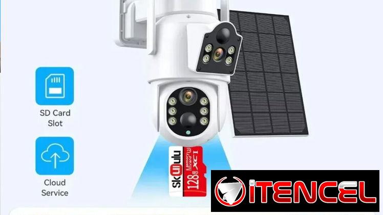 Cámara Solar inteligente 2 lentes 10mpx