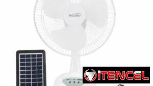 VENTILADOR ROYAL SOLAR RECARGABLE 12". 🤩