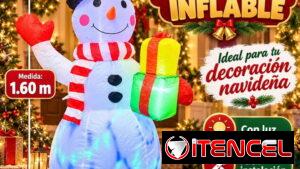 MUÑECO DE NIEVE INFLABLE