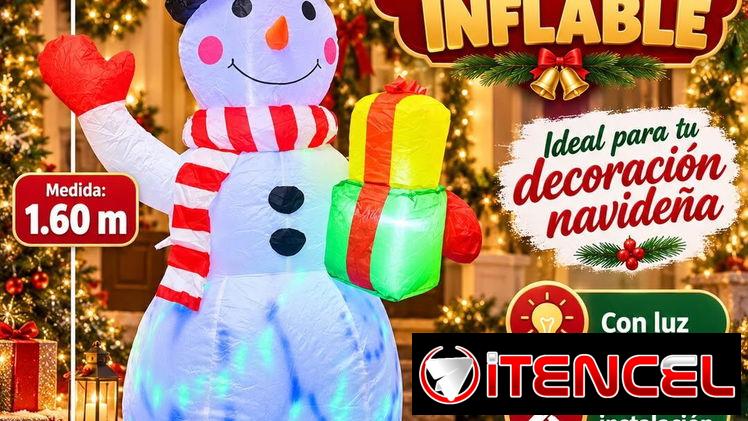 MUÑECO DE NIEVE INFLABLE