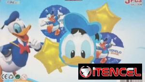 Set de 5 Globos Pato Donald