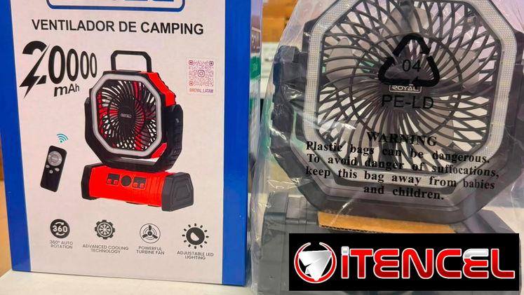 Ventilador Recargable de 20000 mAh. Varios modelos 🪻