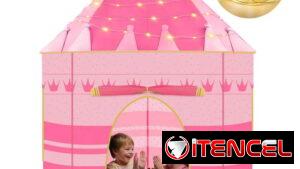 Casita de juguete ,casa de campaña para niña en forma de casillo + luces de regalo !!! 54321470