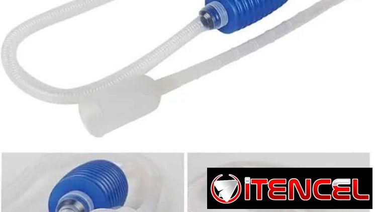 Sifón para limpieza de grava y cambios de agua. Peceras