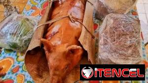 “Cerdo Entero 50 lb — Banquete para 25 Personas + Congrí, Yuca y Ensalada