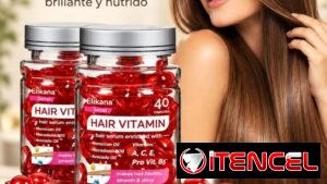 Elikana Secret Hair Vitamin — Sérum capilar en cápsulas Presentación: Frasco de 40 cápsulas. Precio: 10 USD