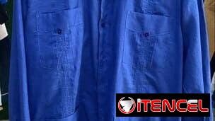 Guayabera 16500mn o 22 USD Azul M y XL Naranja XL y 3XL Elegancia cubana — foto 2