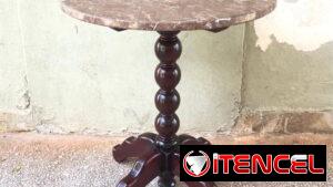 ⚜️ Mesa con mármol antigua restaurada • Entrega incluida 🚛