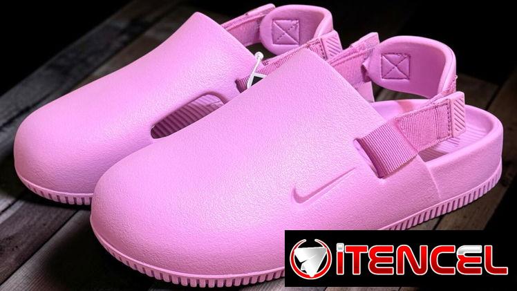 🌸” Nike Calm Mule” en rosa pastel 🌸