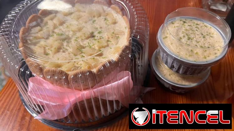 Tartas heladas de piña y de limón