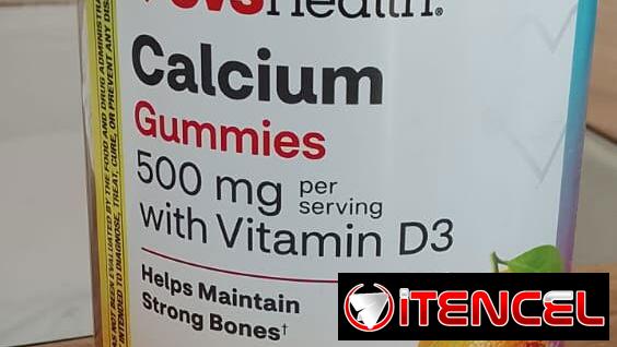 Calcium Gummies with Vitamin D3 500 mg - Gomitas de calcio con vitamina D3 ($5500)